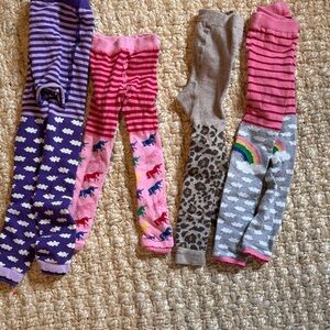 Hanna Andersson Striped and Patterned Kids Leg Warmers